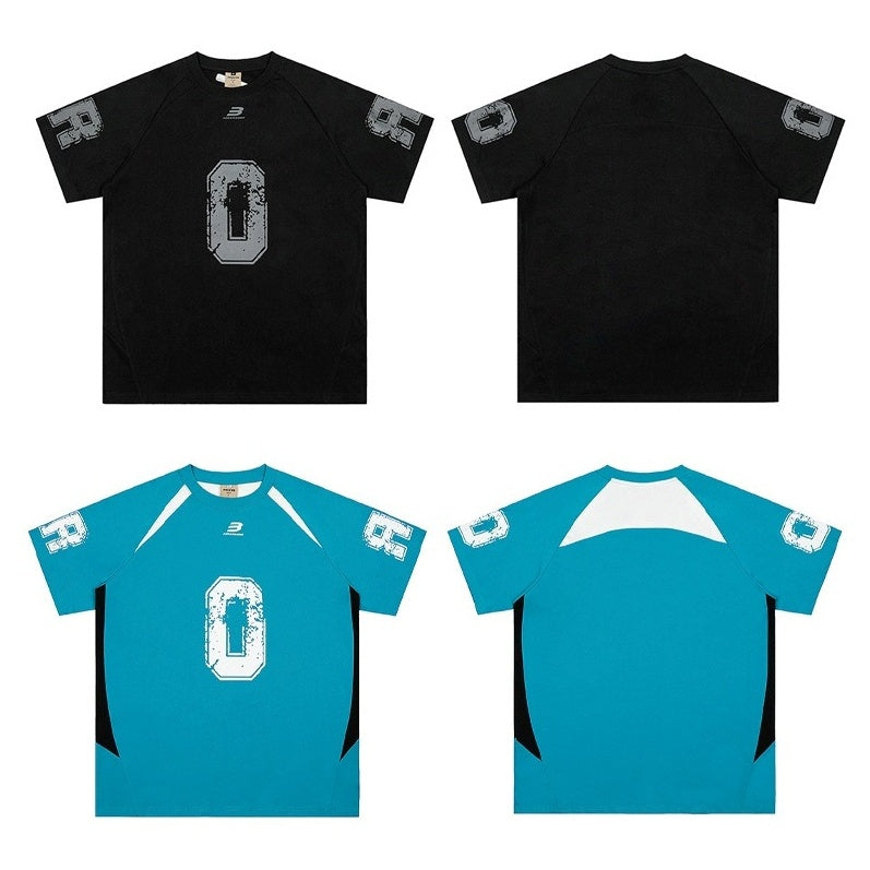 Retro Digital Print Sports T-shirt MW10235