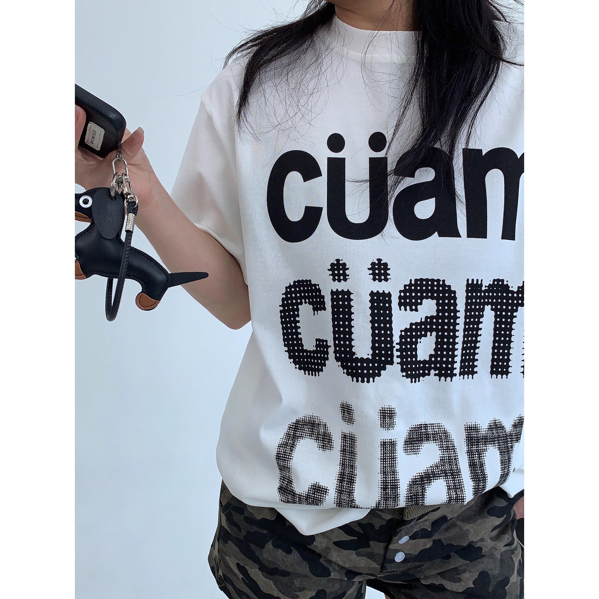 Casual Letter Print T-shirt OS2015