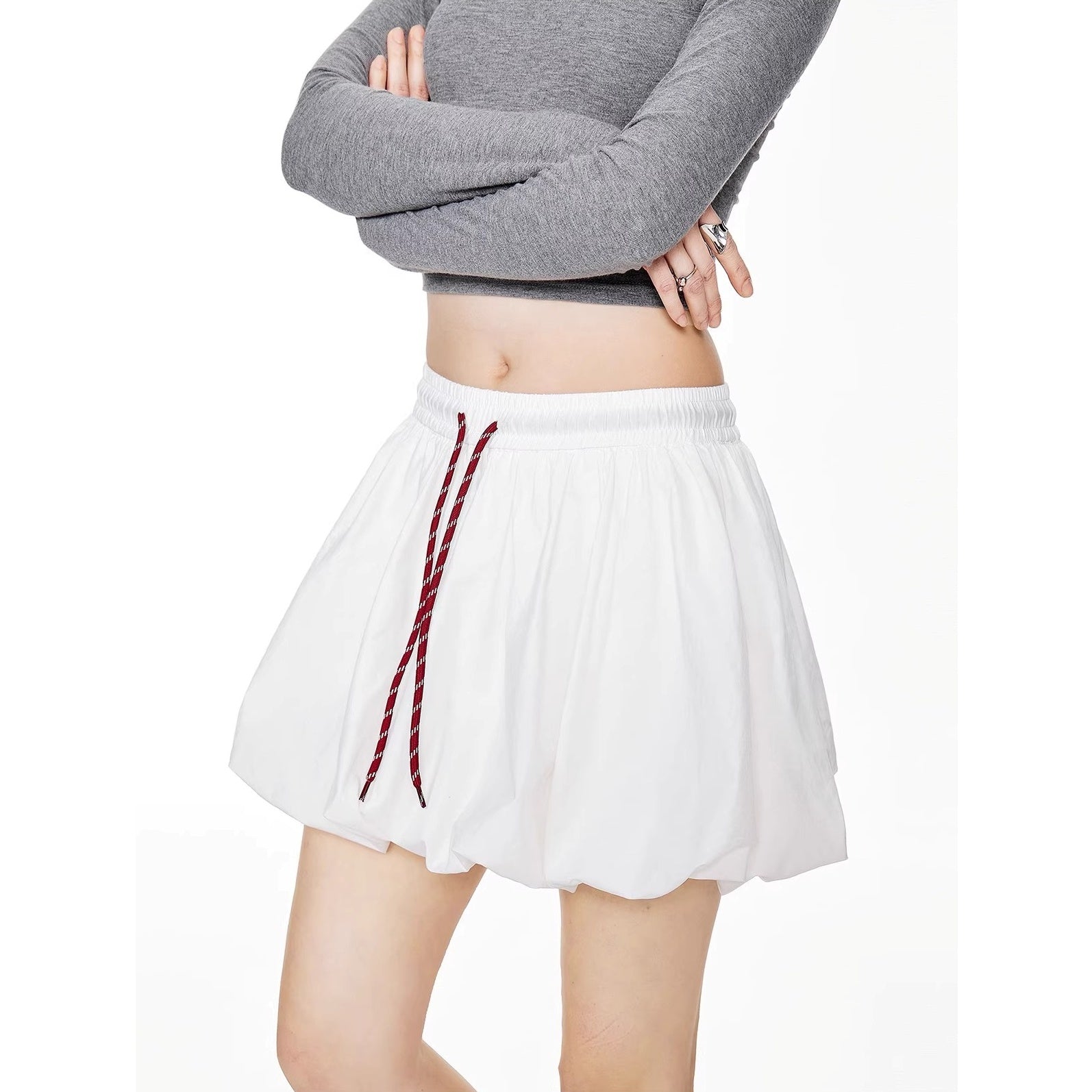 A-line Bud Short Skirt IC9107