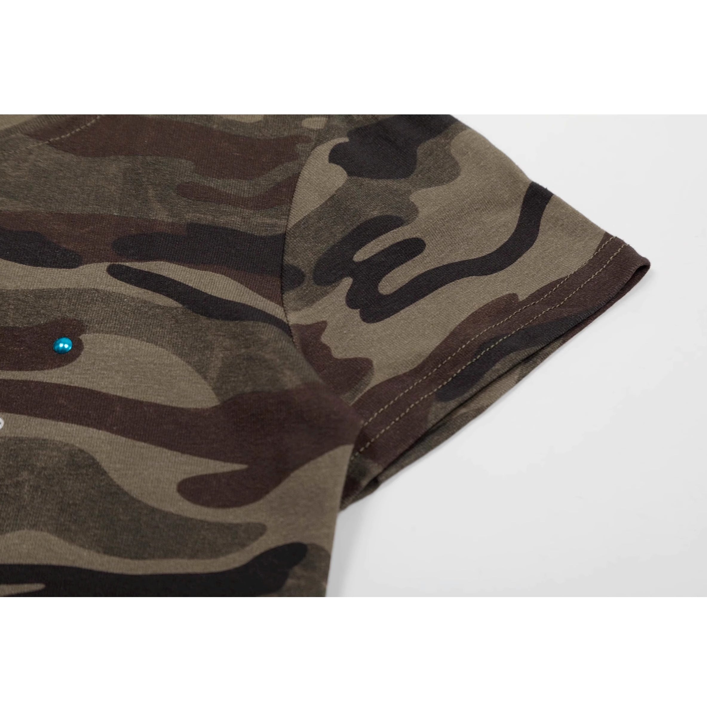 Camouflage Slim Cropped T-shirt VI2005