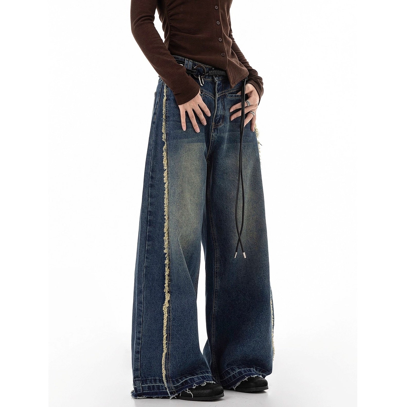 Vintage Damage Wide Buggy Jeans IC9114