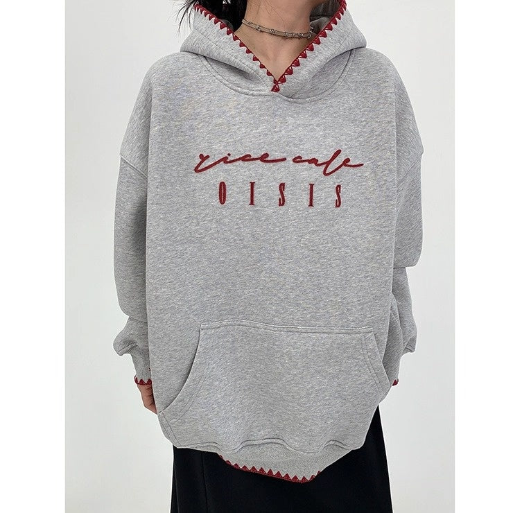 Toothbrush Embroidered Oversize Hoodie OS2067