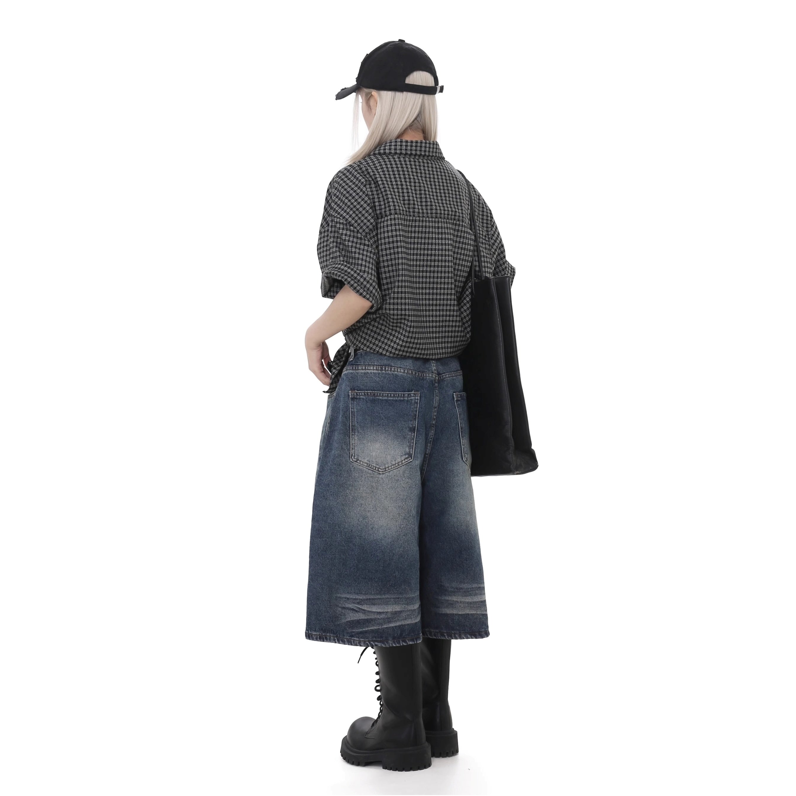 Classic Washed Cropped Denim Pants GB7029