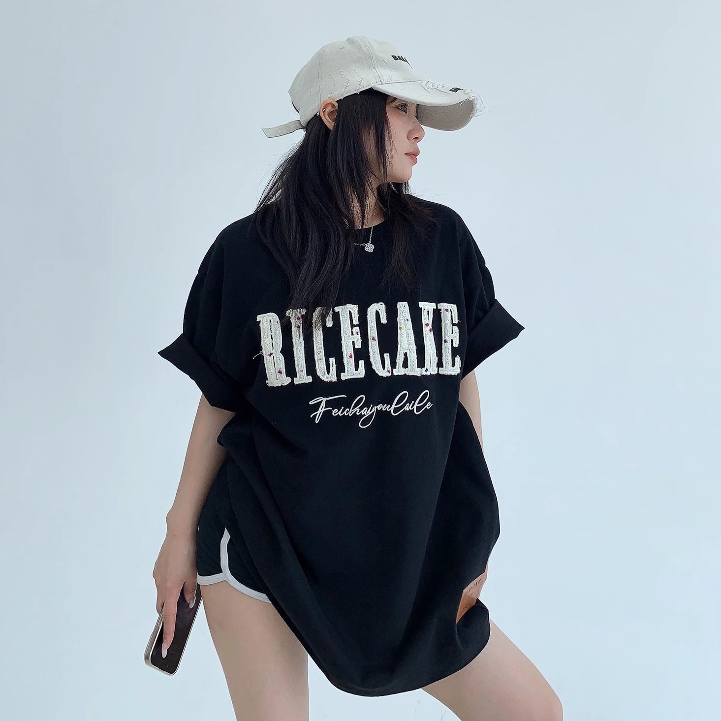 Relaxation Embroidery Logo T-shirt MW10127