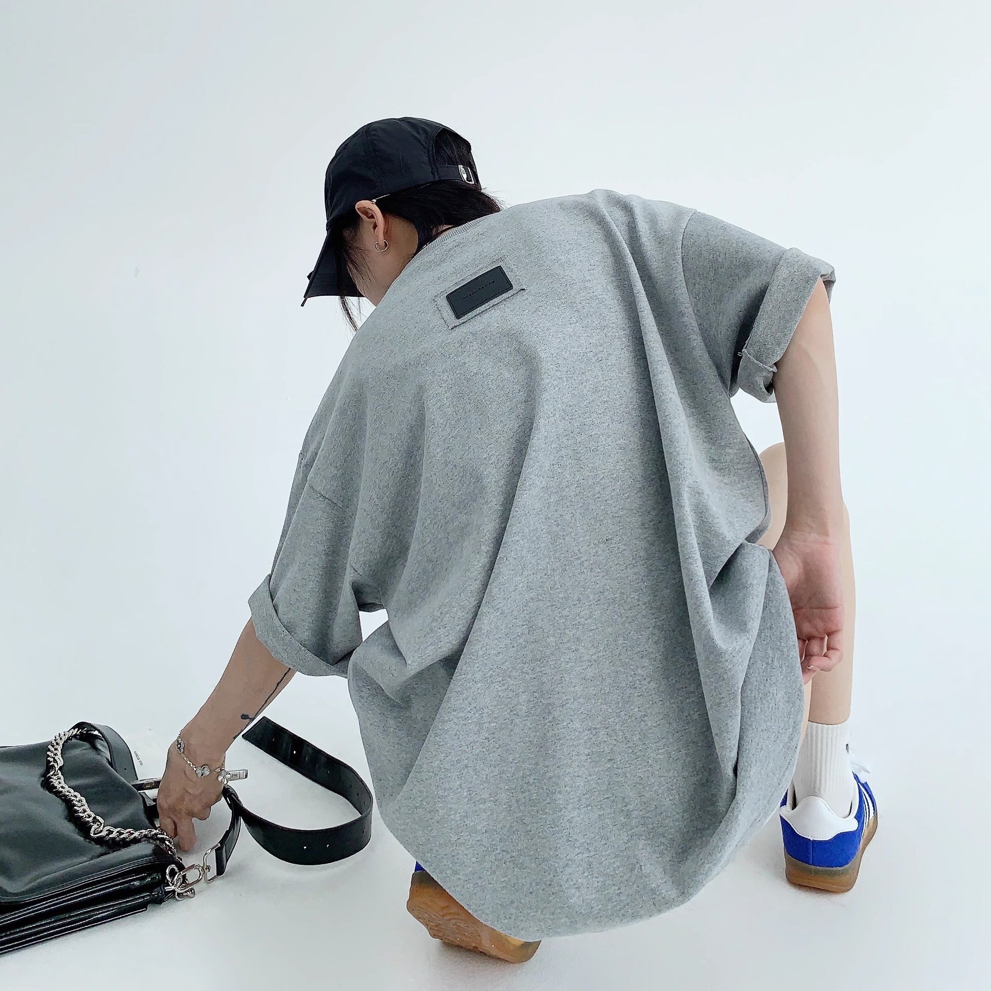 Oversize Back Patch Embroidery T-shirt OS2008