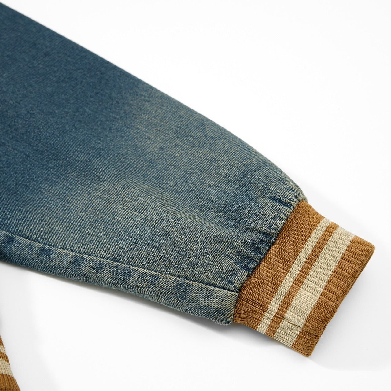 Retro Washed Embroidered Denim Baseball Jacket MW10303