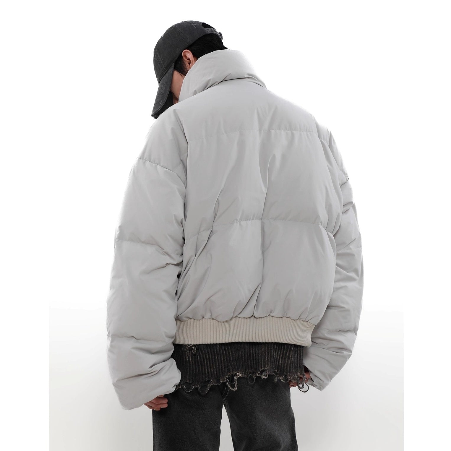 Stand Collar Short Down Jacket MR8033