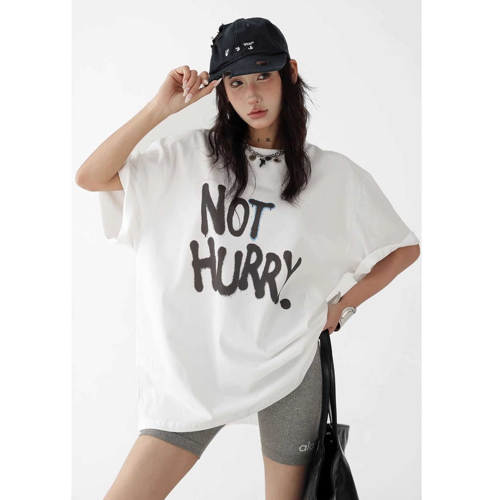 Monogram Not Print Casual T-Shirt AC7126