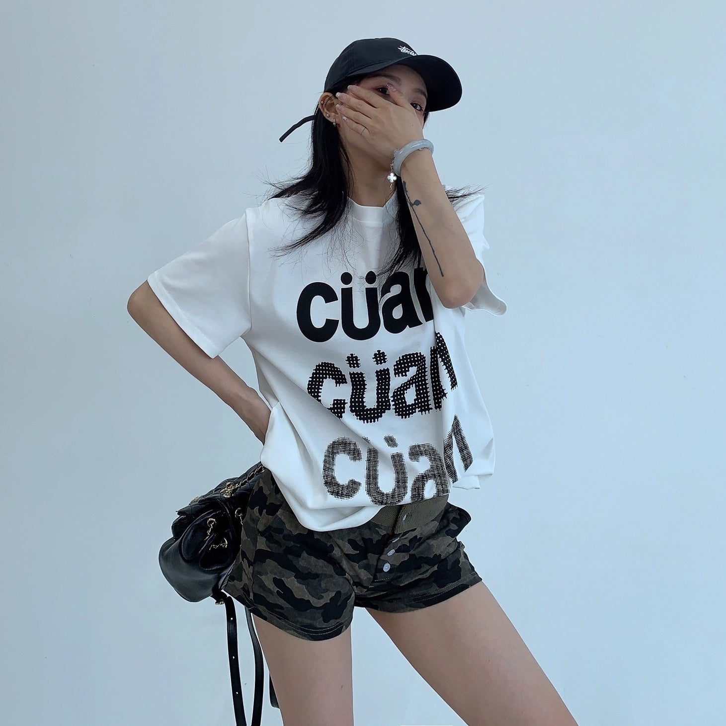 Casual Letter Print T-shirt OS2015