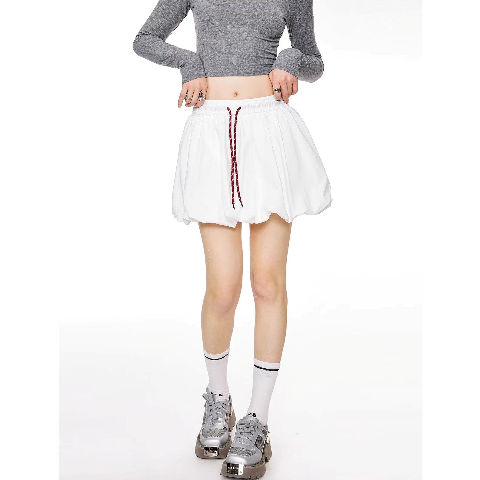 A-line Bud Short Skirt IC9107