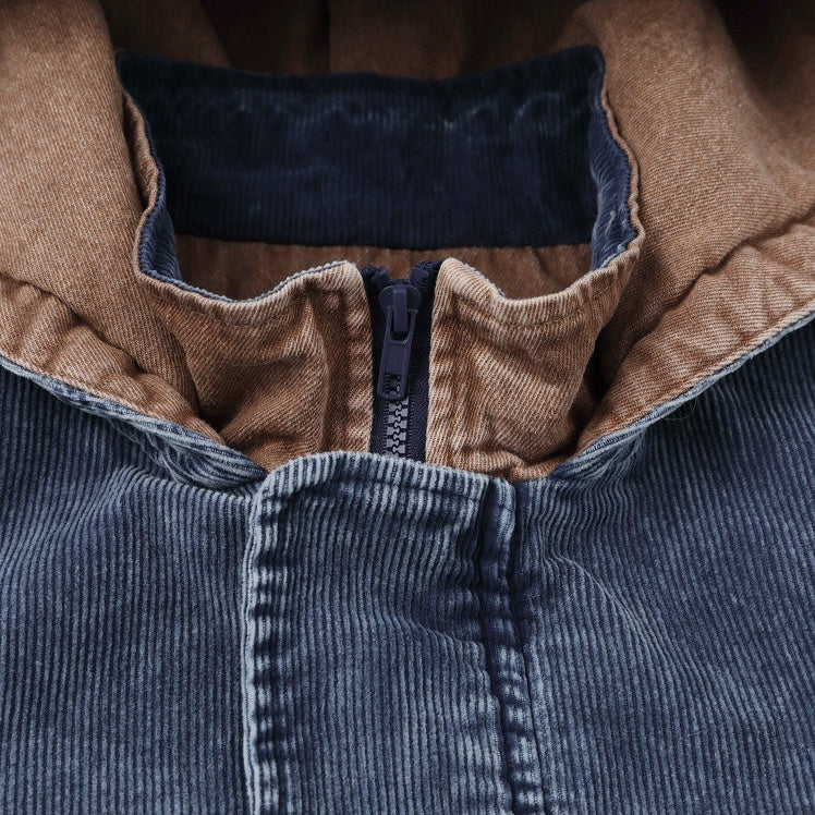 Corduroy Padded Hooded Jacket MW10306