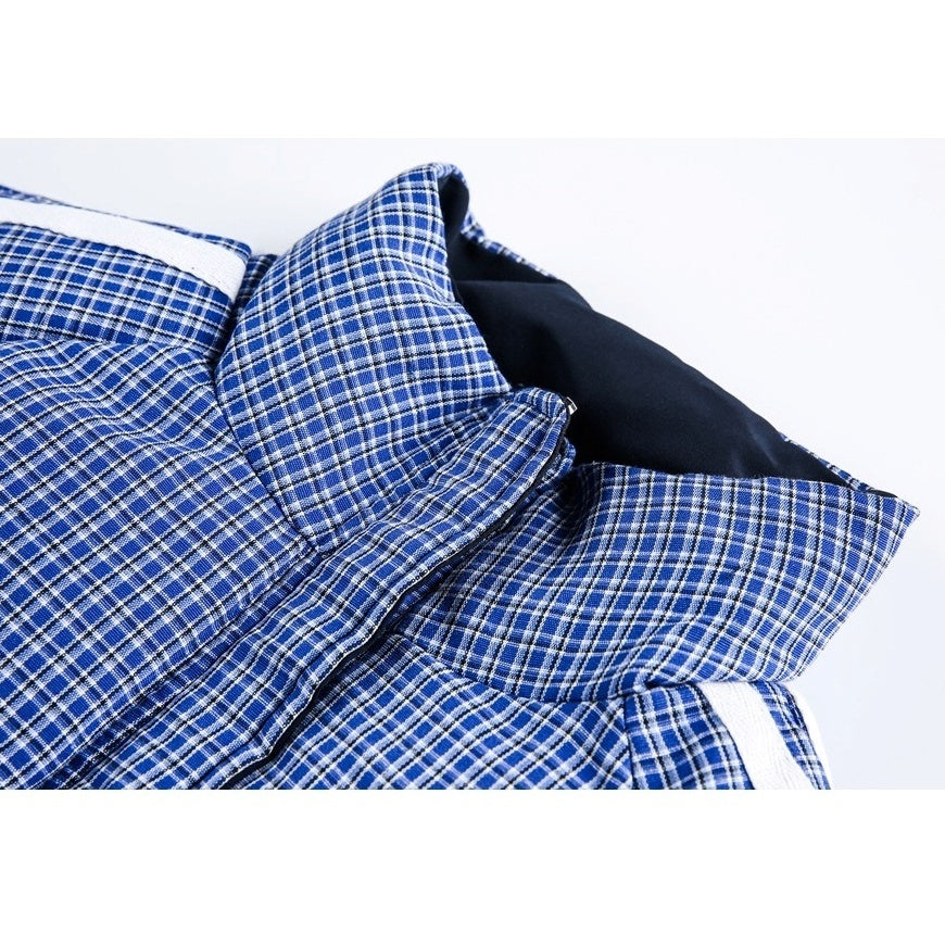 Reversible Plaid Padded Jacket MY30