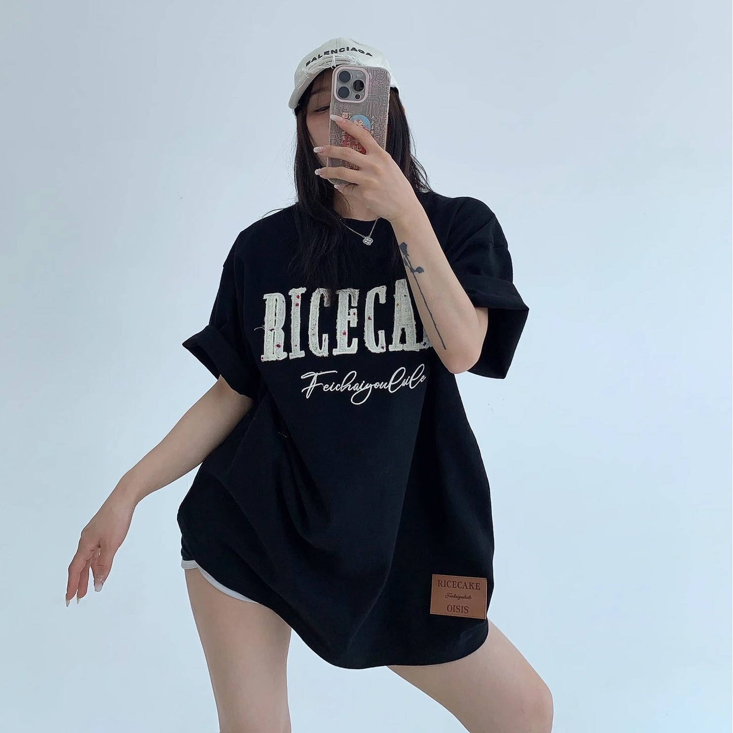 Relaxation Embroidery Logo T-shirt MW10127