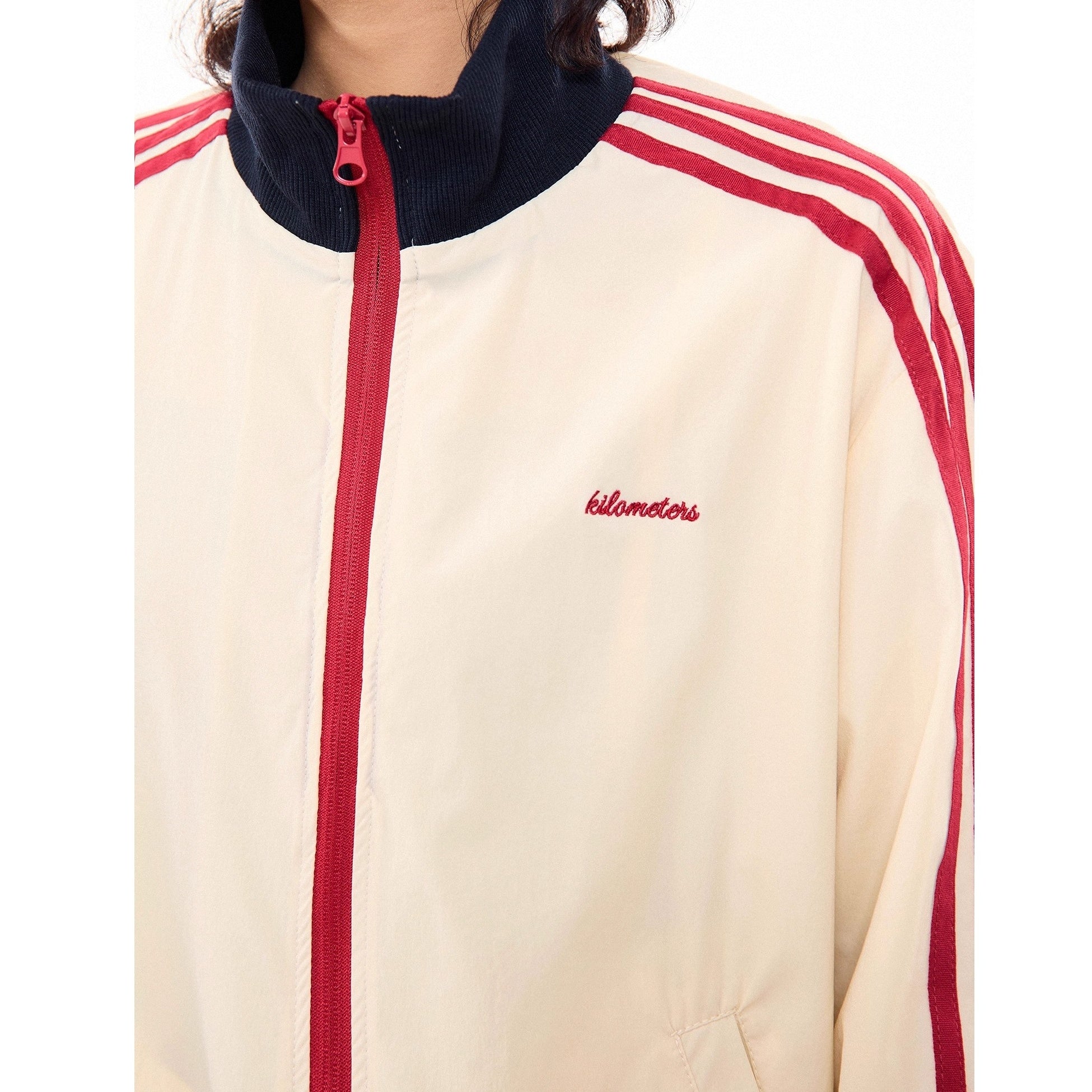 Three-bar Contrast Track Jacket MW10278
