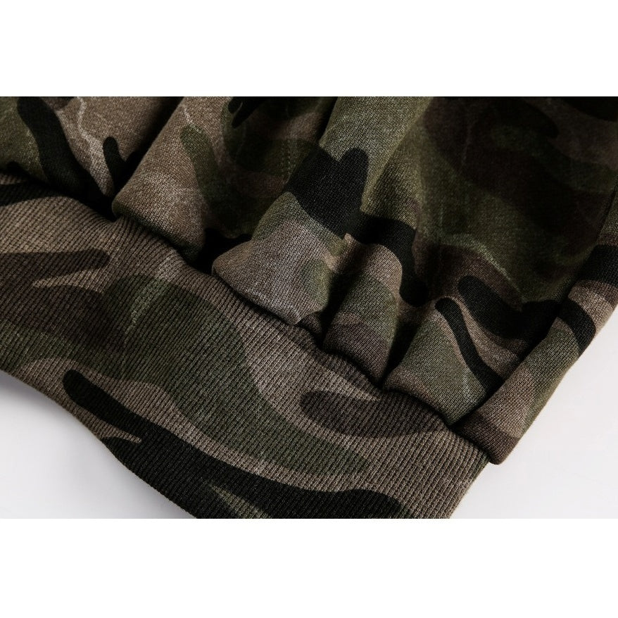 Wash Camouflage Hooded Sweat Jacket MW10309