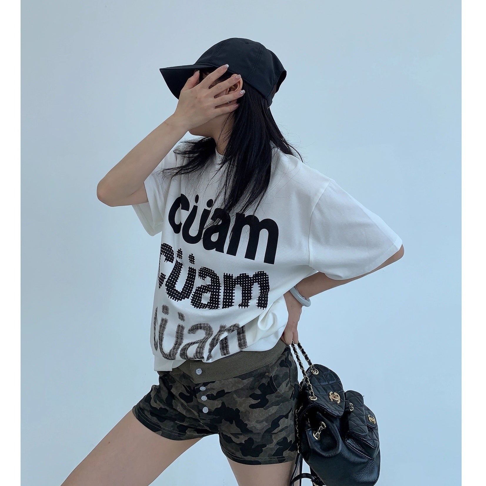 Casual Letter Print T-shirt OS2015