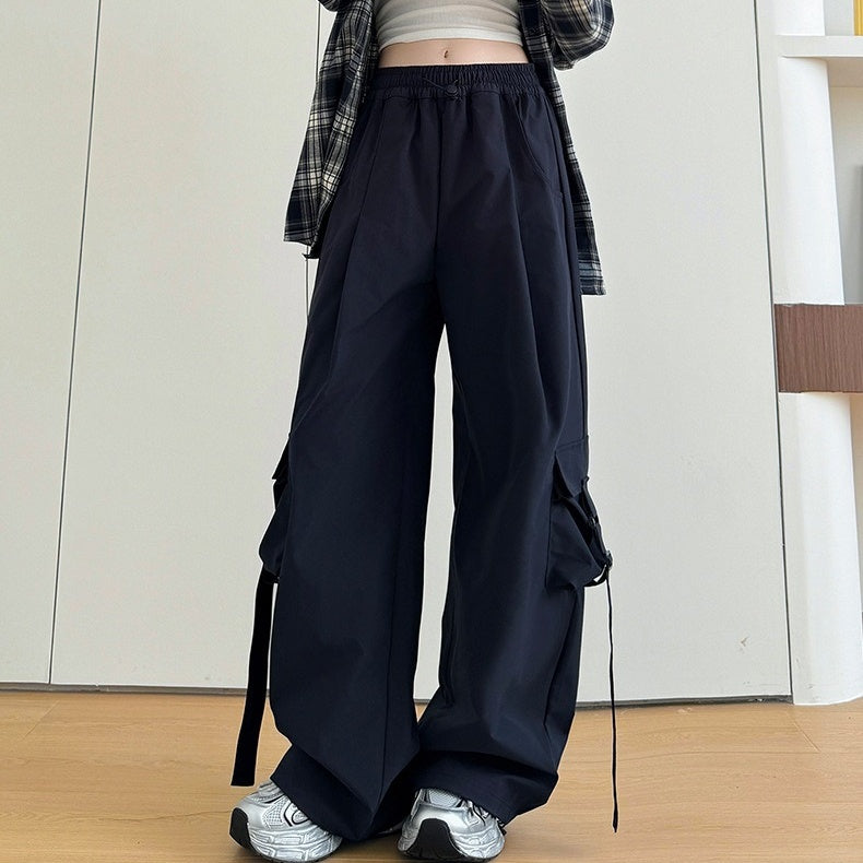 Loose Straight Cargo Pants H1232