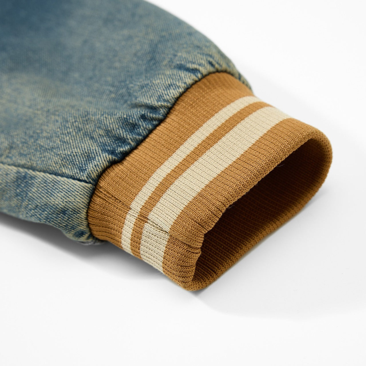 Retro Washed Embroidered Denim Baseball Jacket MW10303