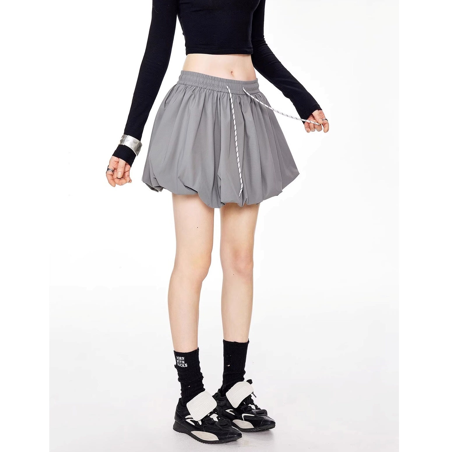 A-line Bud Short Skirt IC9107