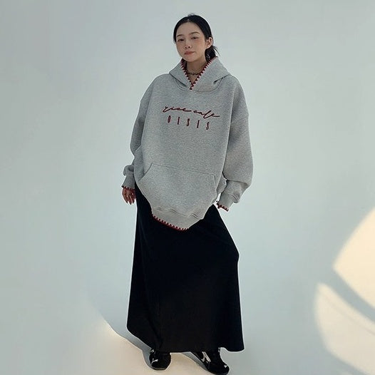 Toothbrush Embroidered Oversize Hoodie OS2067