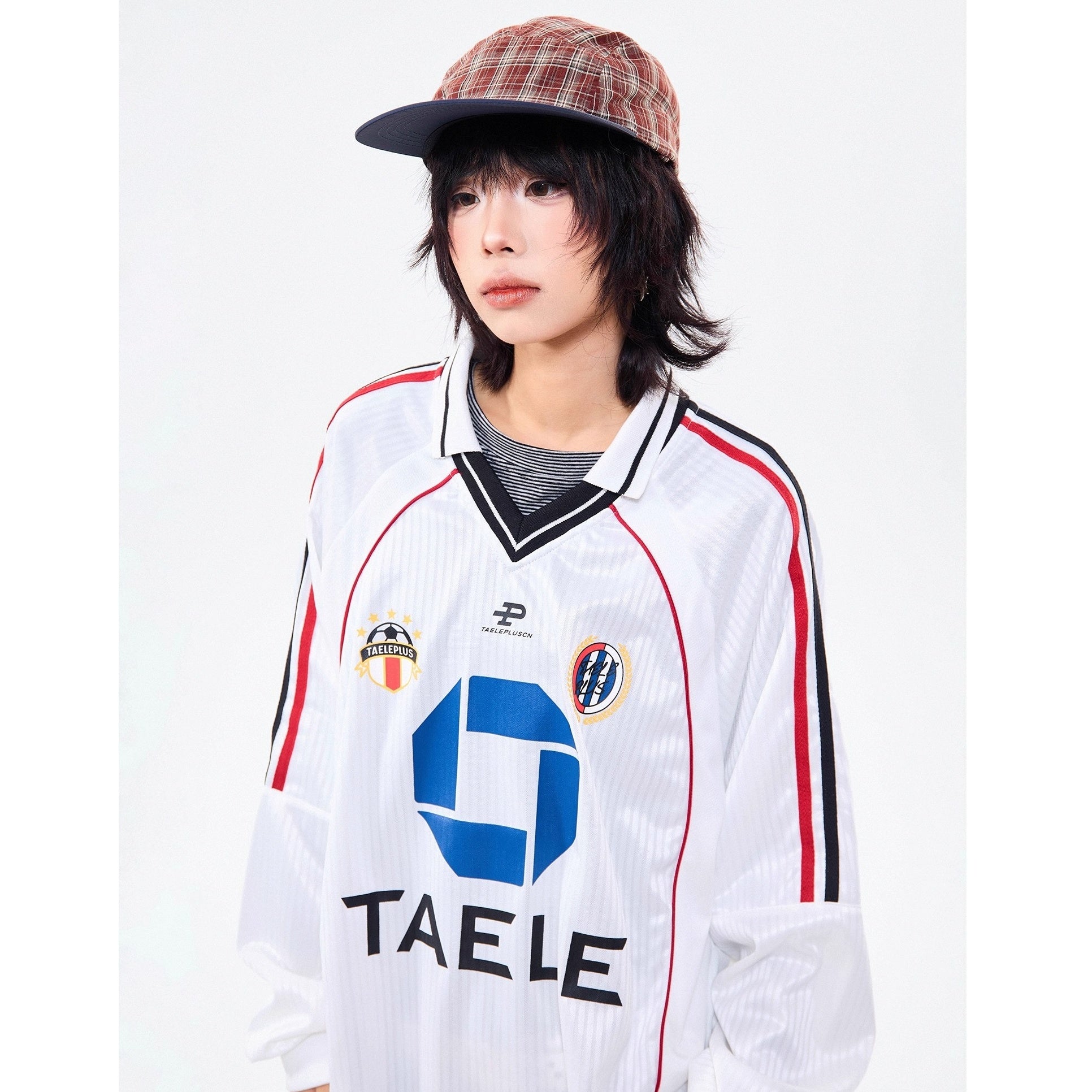 Campus Style Polo Collar Stripe Sports Shirt MW10258