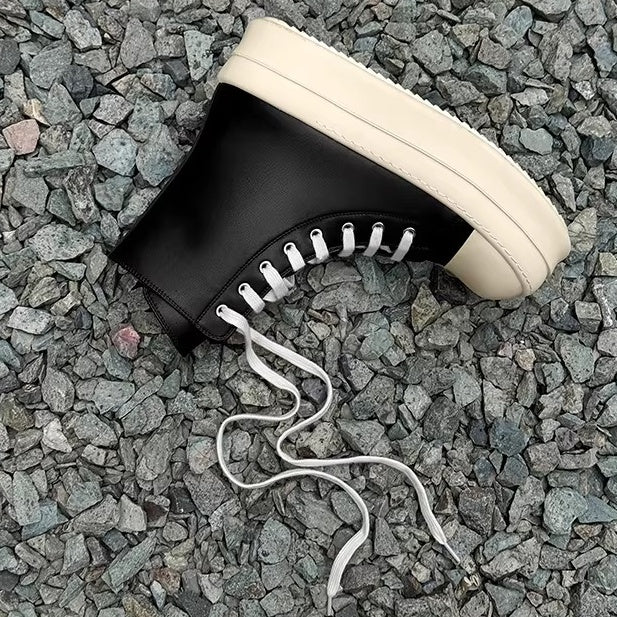 High-Top Zipper Design Heightened Sneakers FG2007