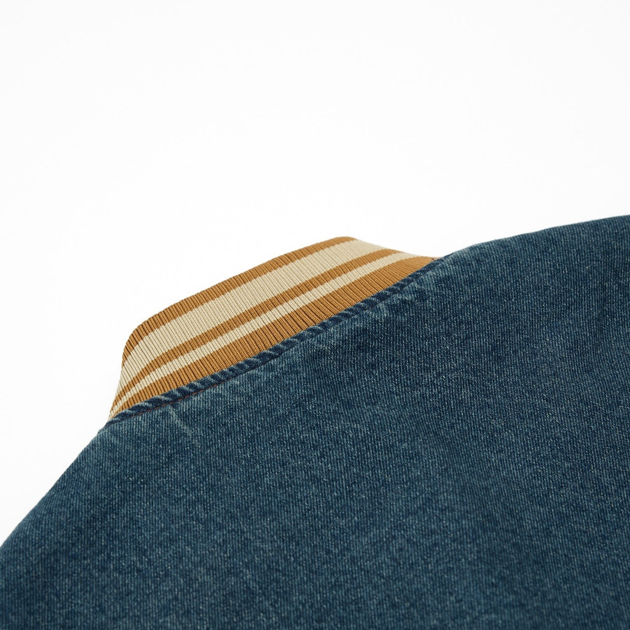 Retro Washed Embroidered Denim Baseball Jacket MW10303