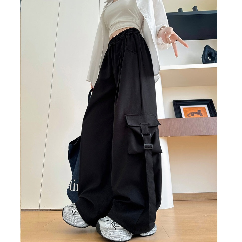 Loose Straight Cargo Pants H1232