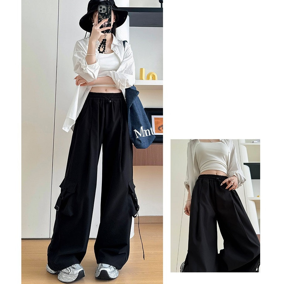 Loose Straight Cargo Pants H1232