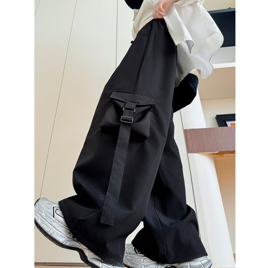 Loose Straight Cargo Pants H1232