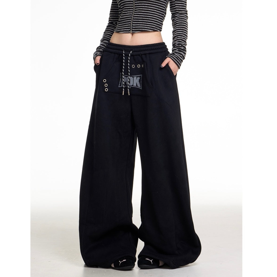 Simple Versatile Fleece Sweat Pants MW10304