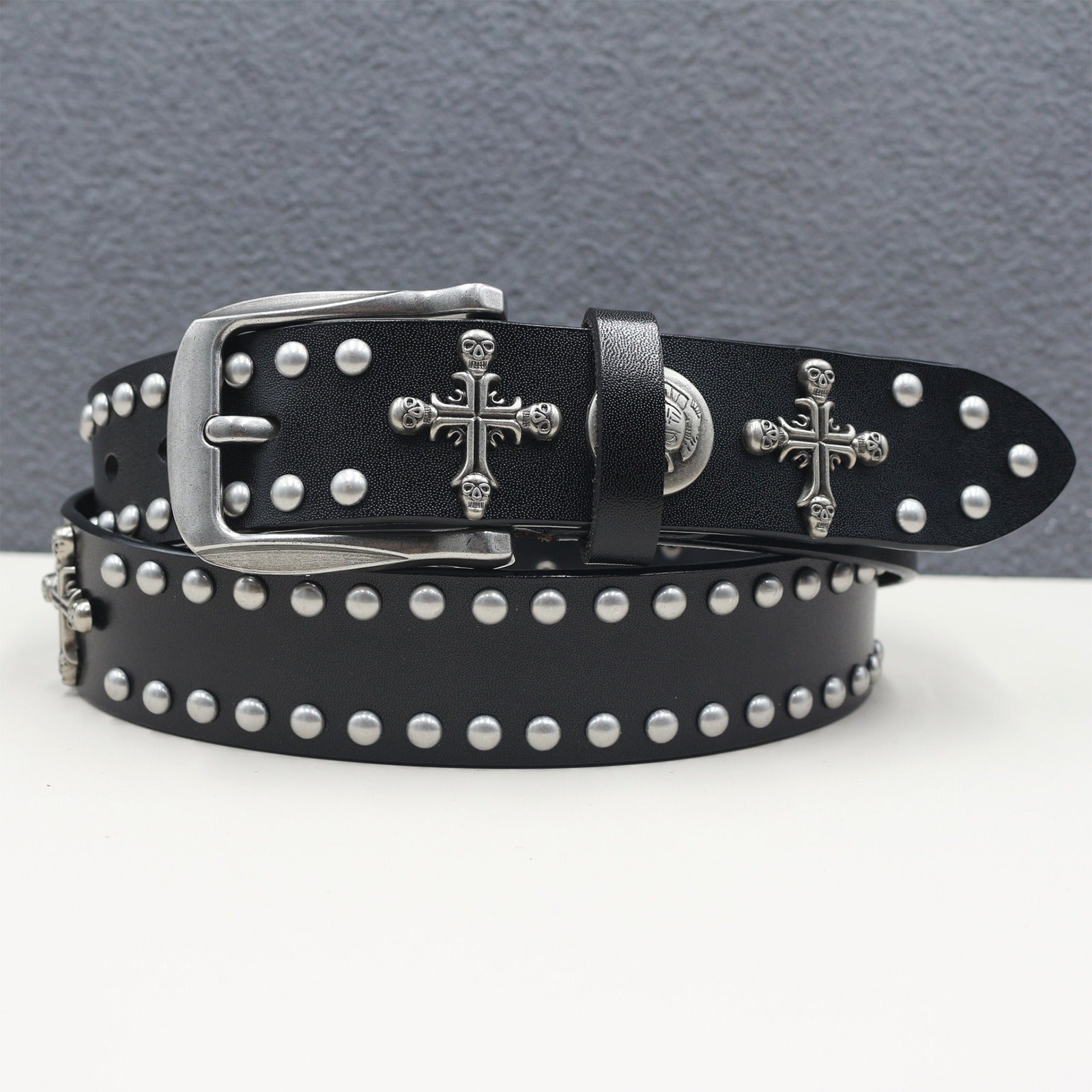 Skull Rivet Decorative Belt MW10208
