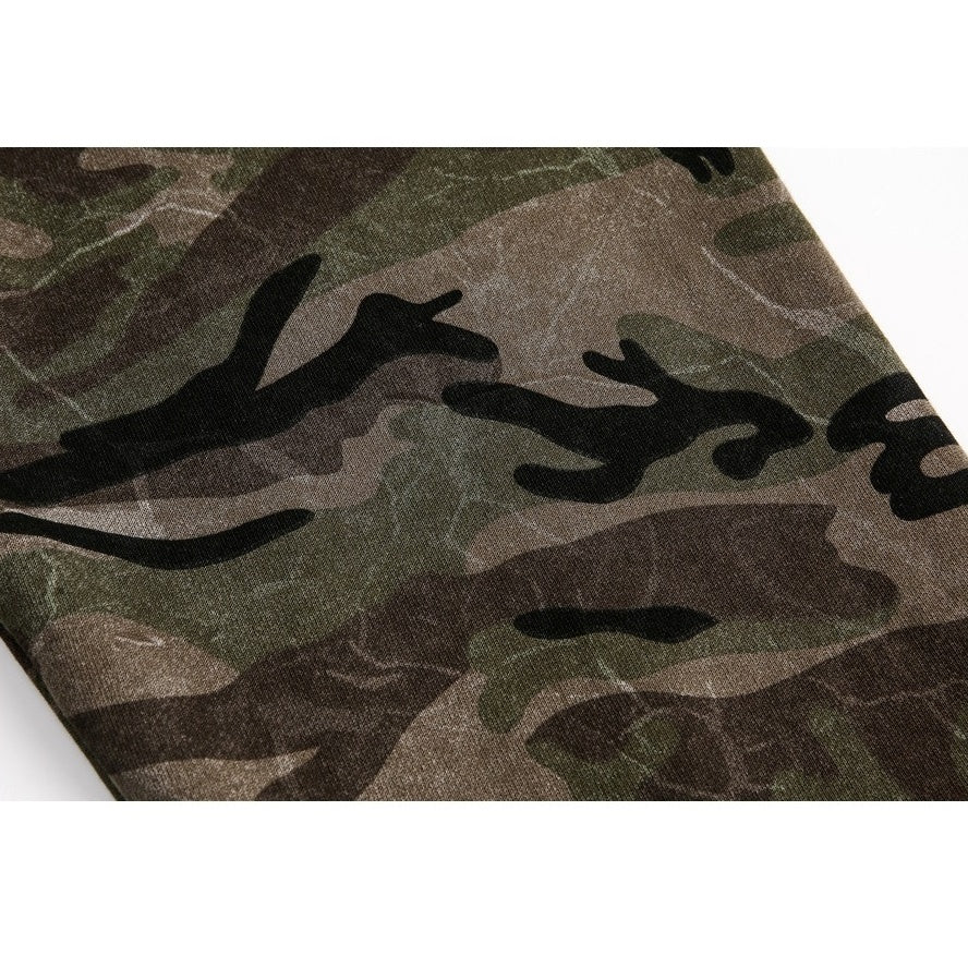 Wash Camouflage Hooded Sweat Jacket MW10309