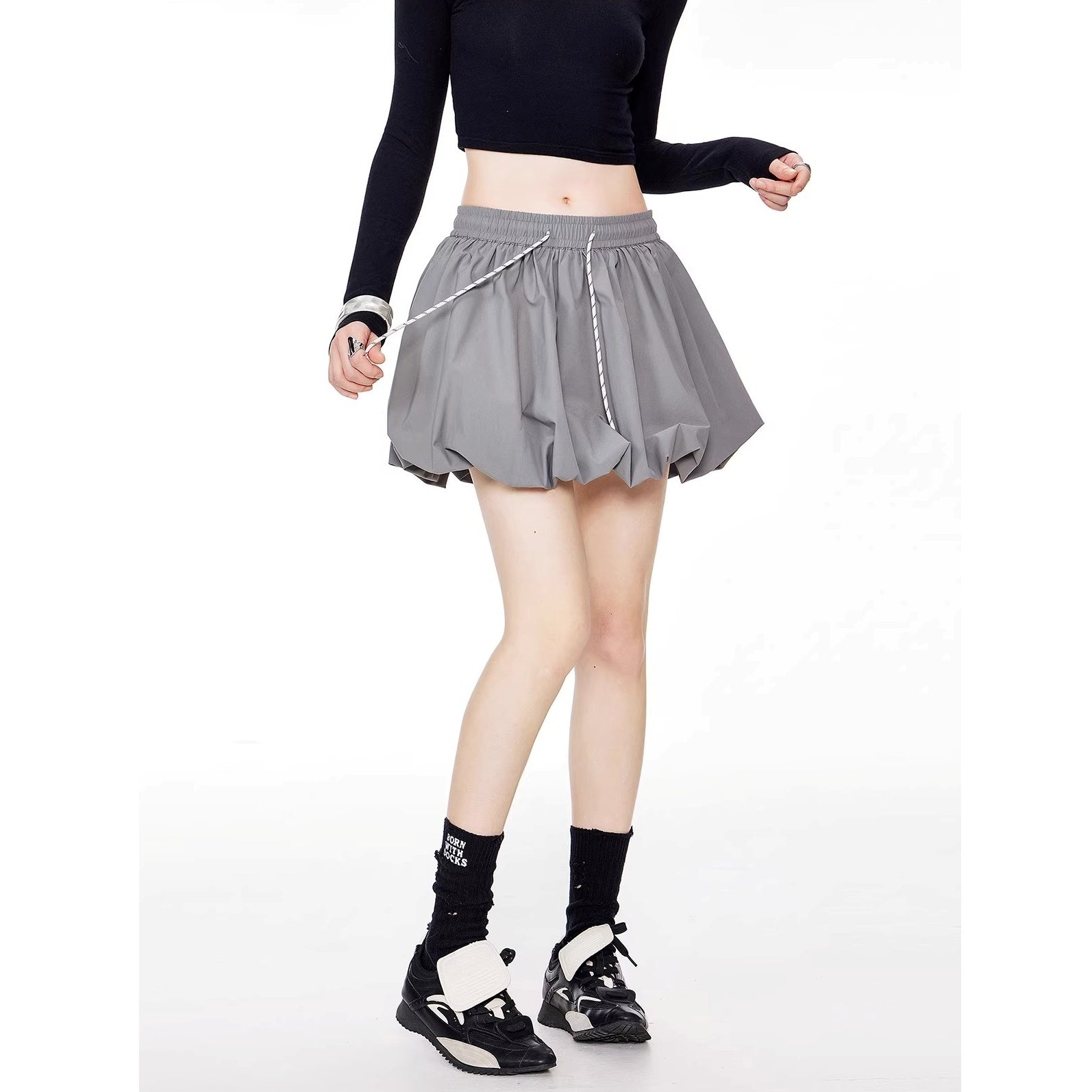 A-line Bud Short Skirt IC9107