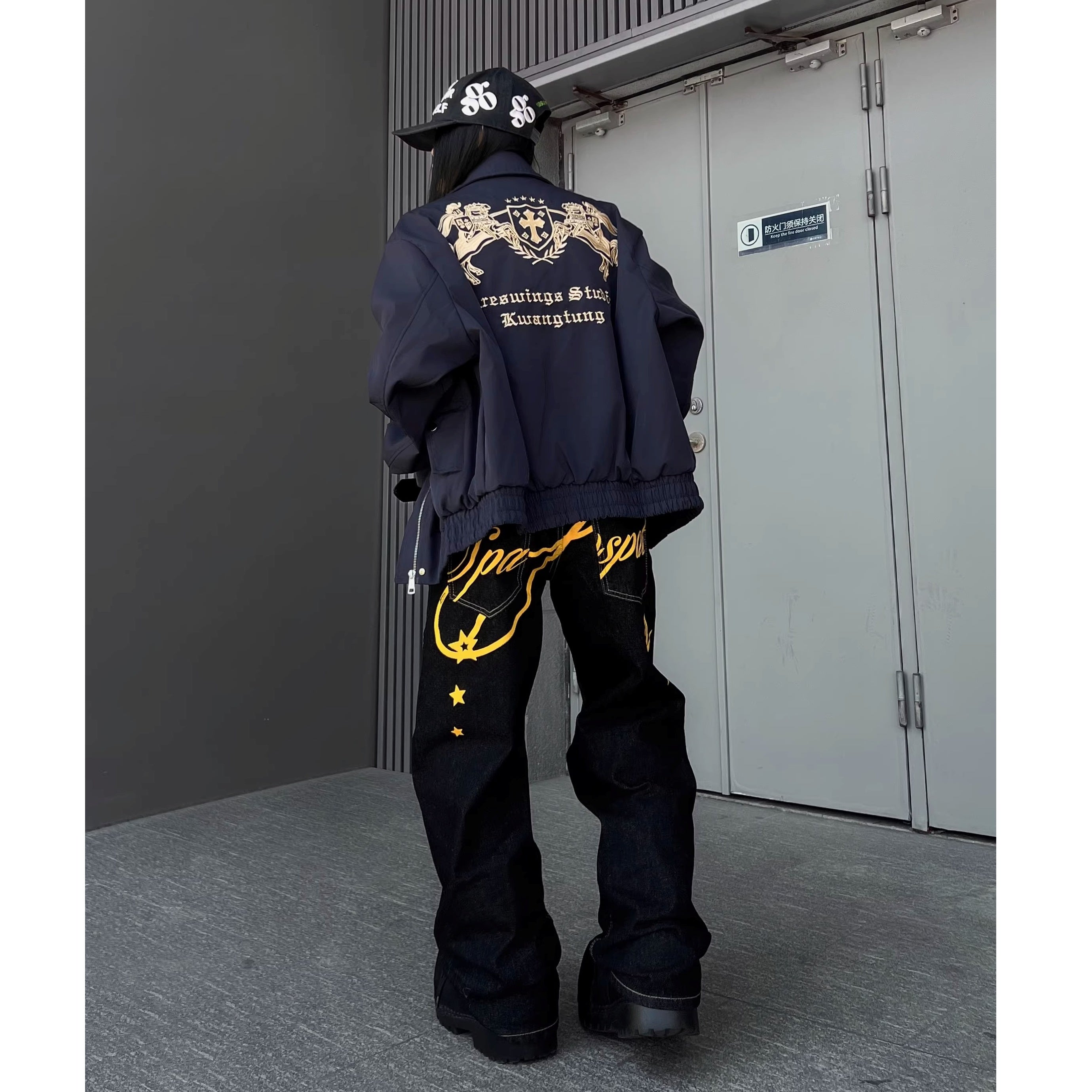 Maillard Horse Embroidery Lapel Jacket MW10337