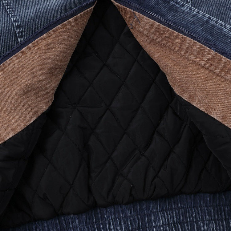 Corduroy Padded Hooded Jacket MW10306