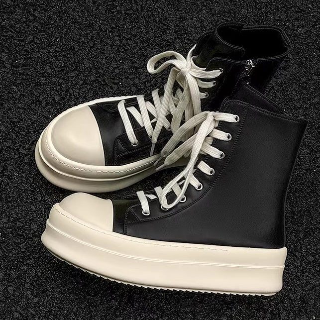 High-Top Zipper Design Heightened Sneakers FG2007