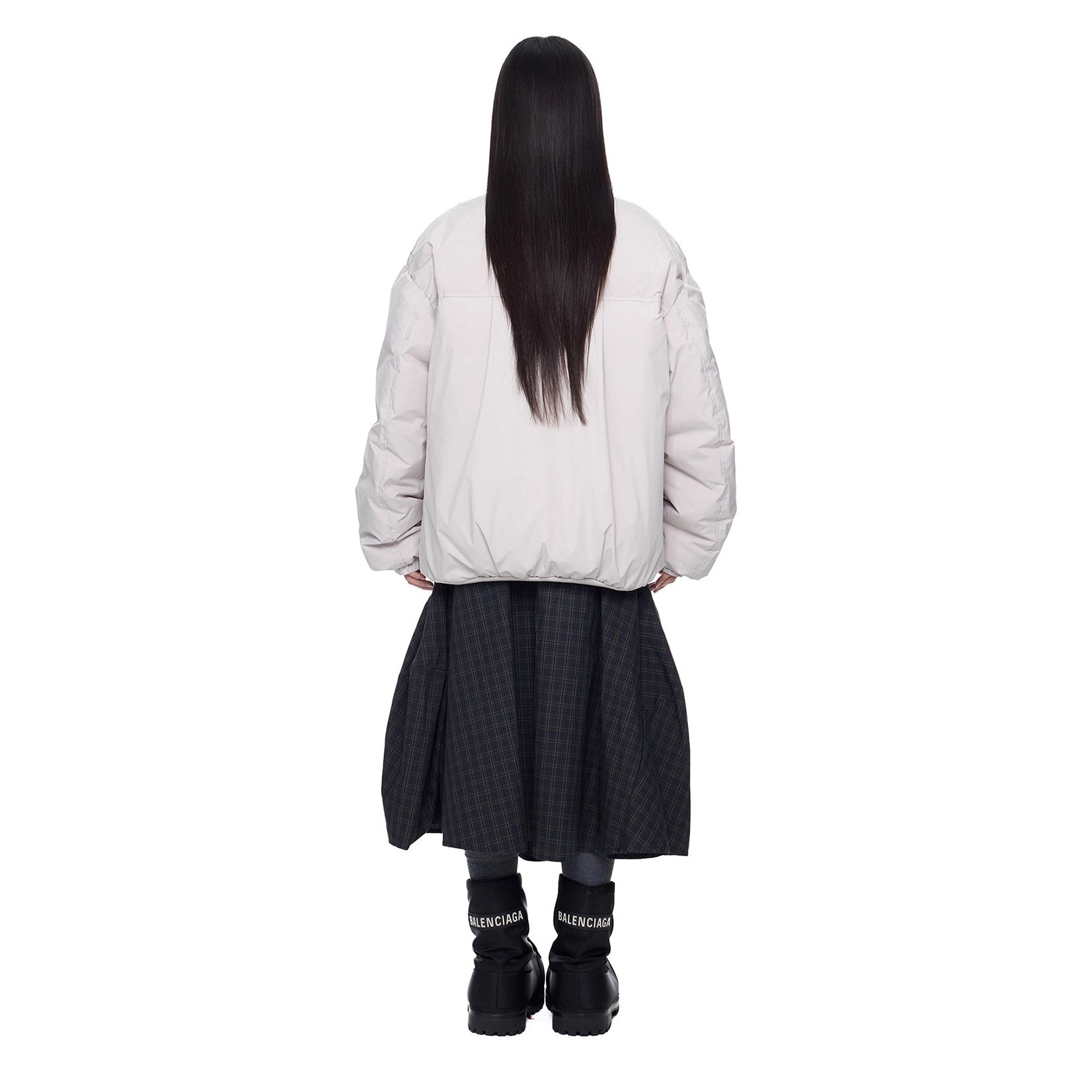 Design Pocket Stand Collar Down Jacket EZ296