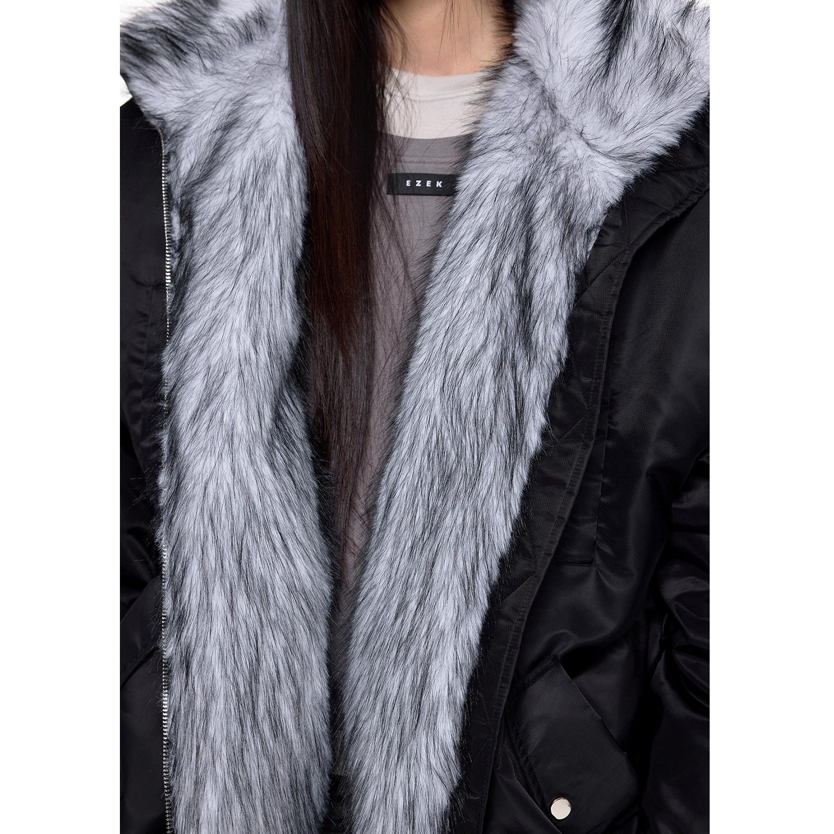 Fluffy Liner Casual Zip Jacket EZ287