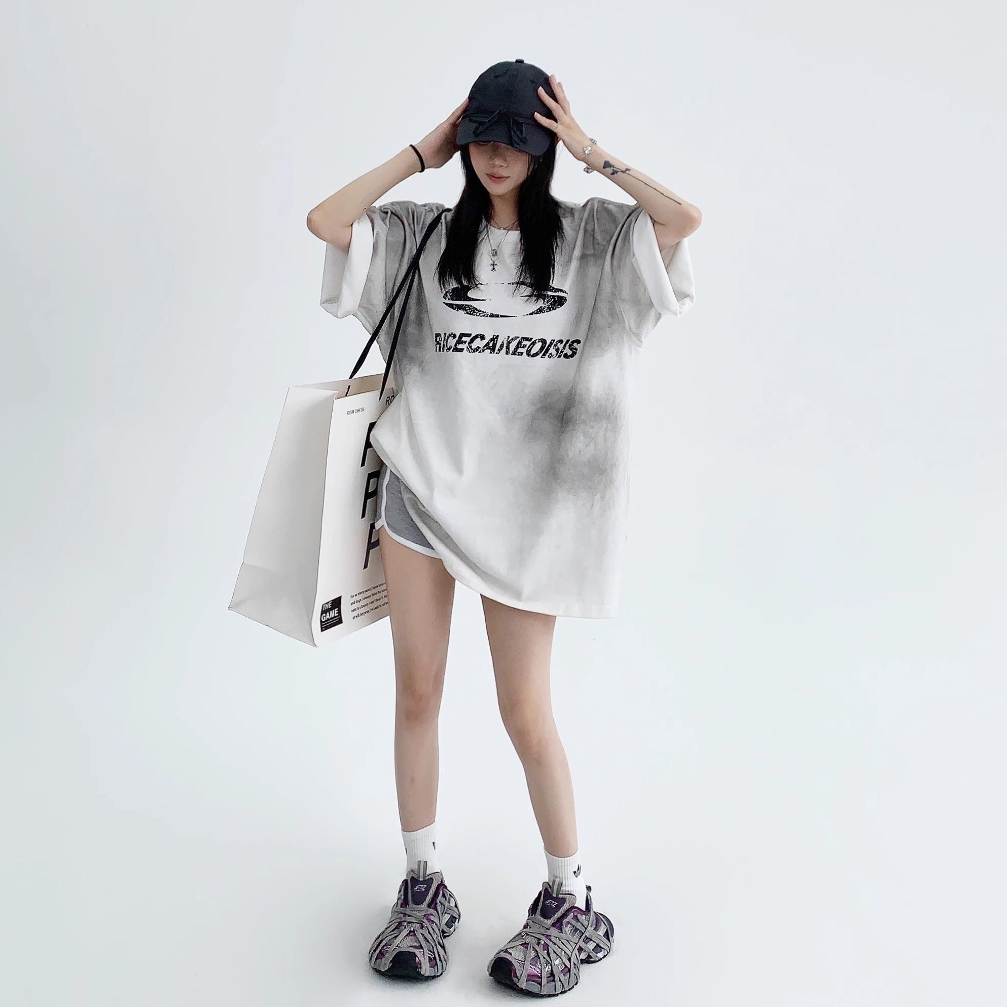 Washed Dirty Printed T-shirt MW10138