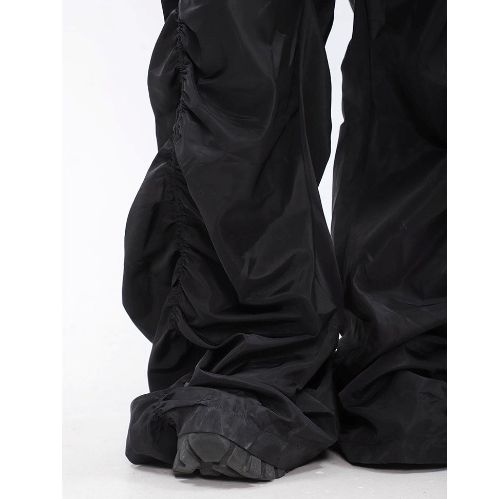 Side Gather High-waisted Loose Long Pants MW10256