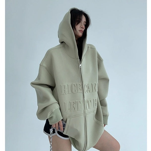 3D Steel Print Hooded Jacket OS2021