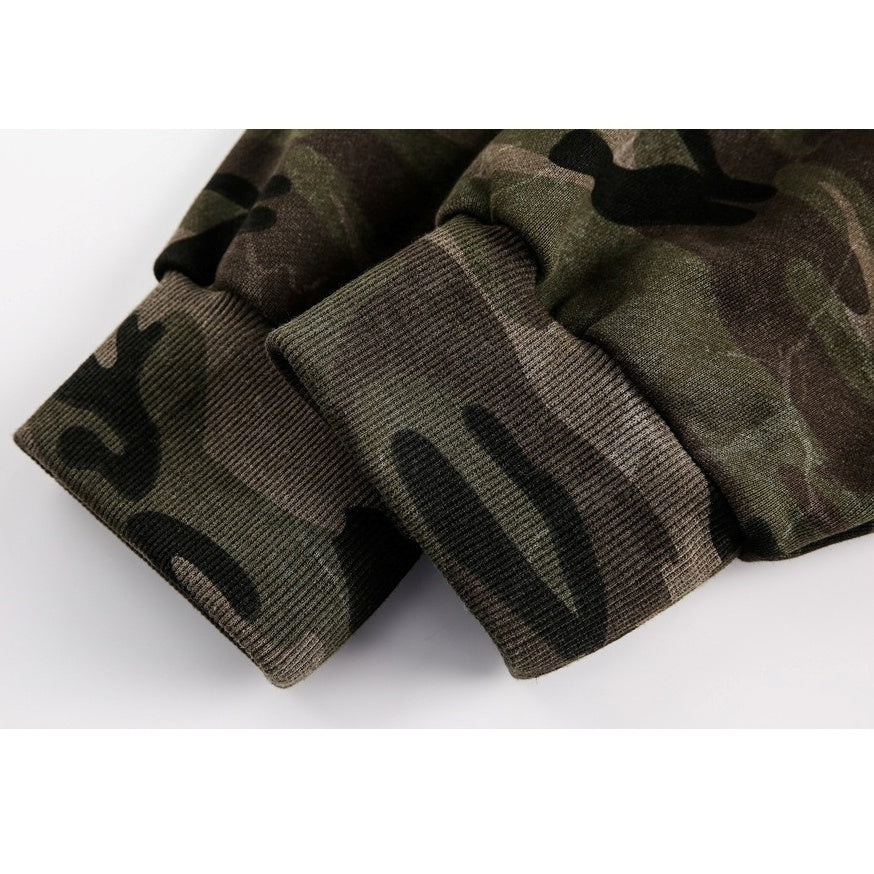 Wash Camouflage Hooded Sweat Jacket MW10309