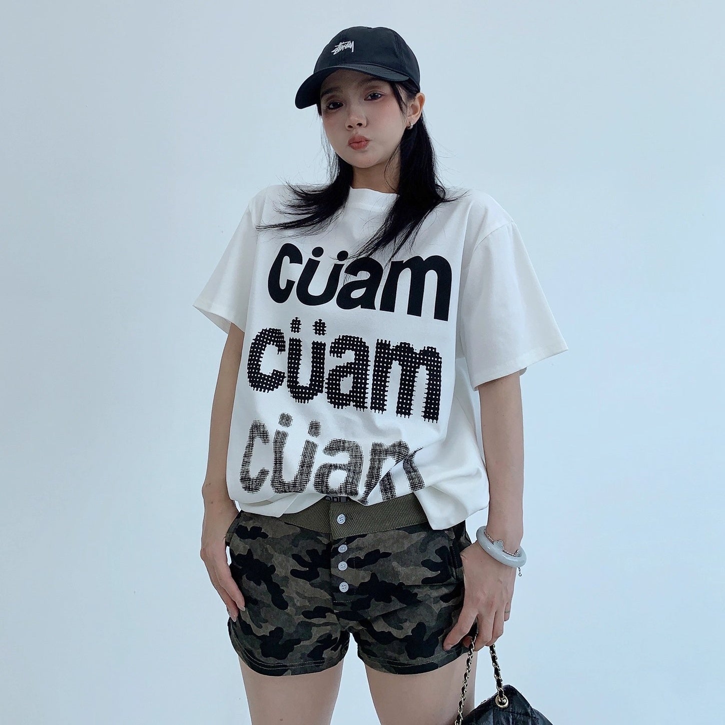 Casual Letter Print T-shirt OS2015