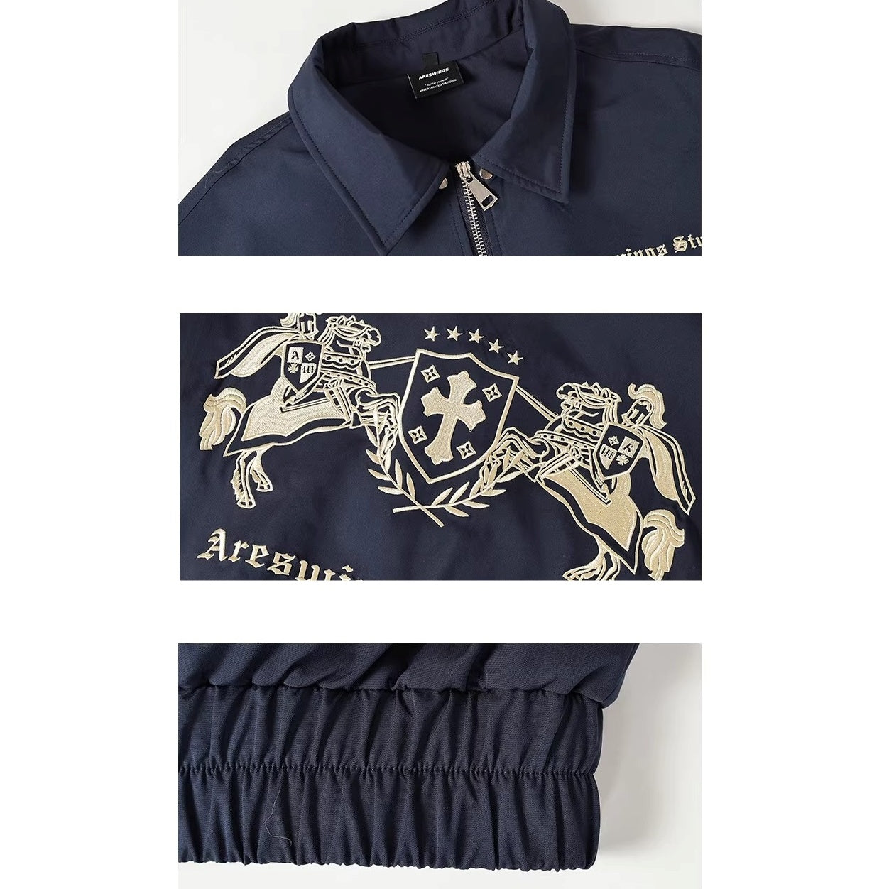 Maillard Horse Embroidery Lapel Jacket MW10337