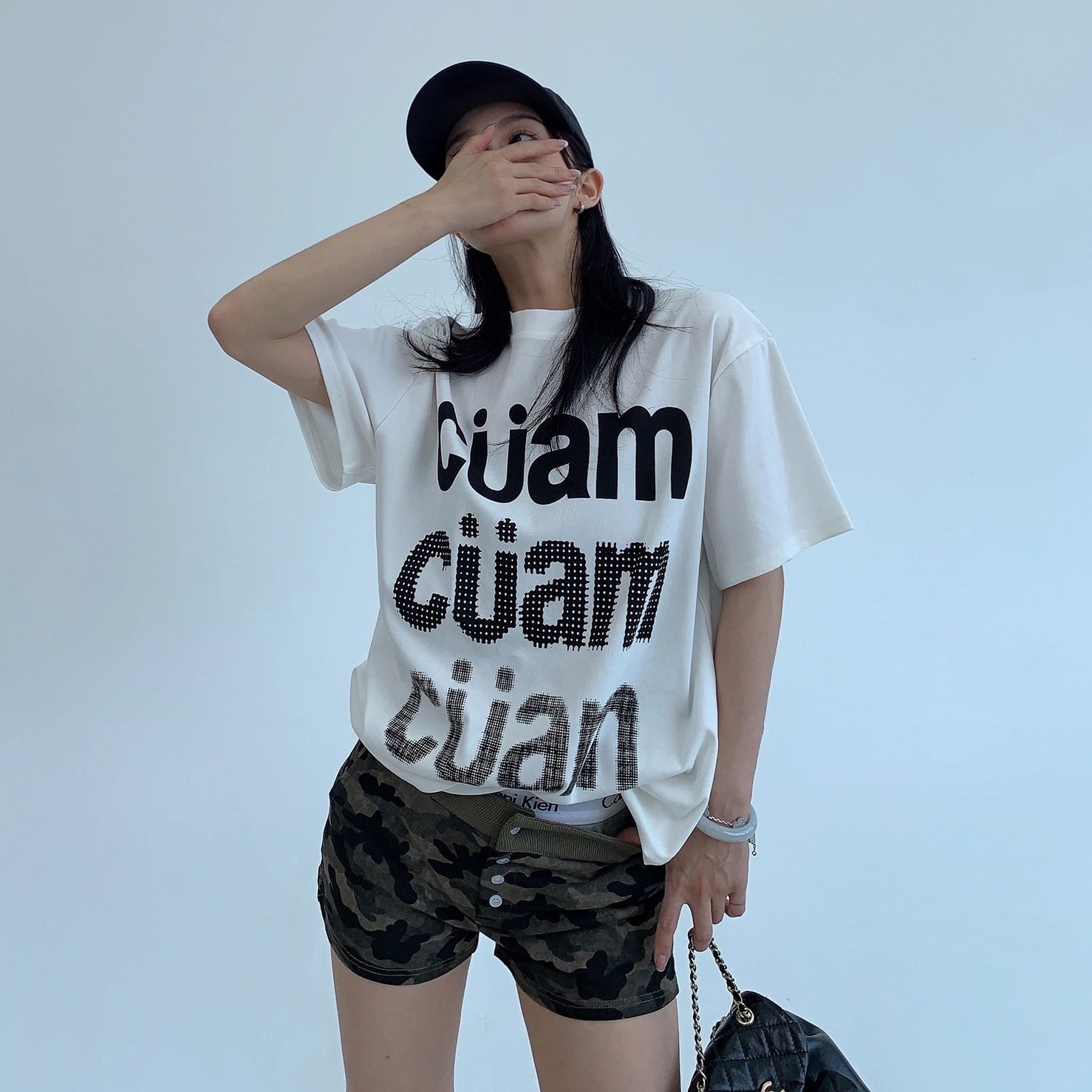 Casual Letter Print T-shirt OS2015