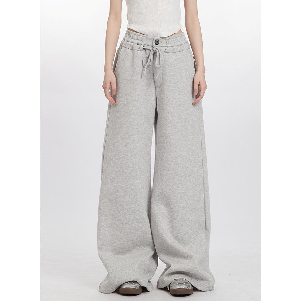 Wide-leg Straight Sweat Pants NR7009