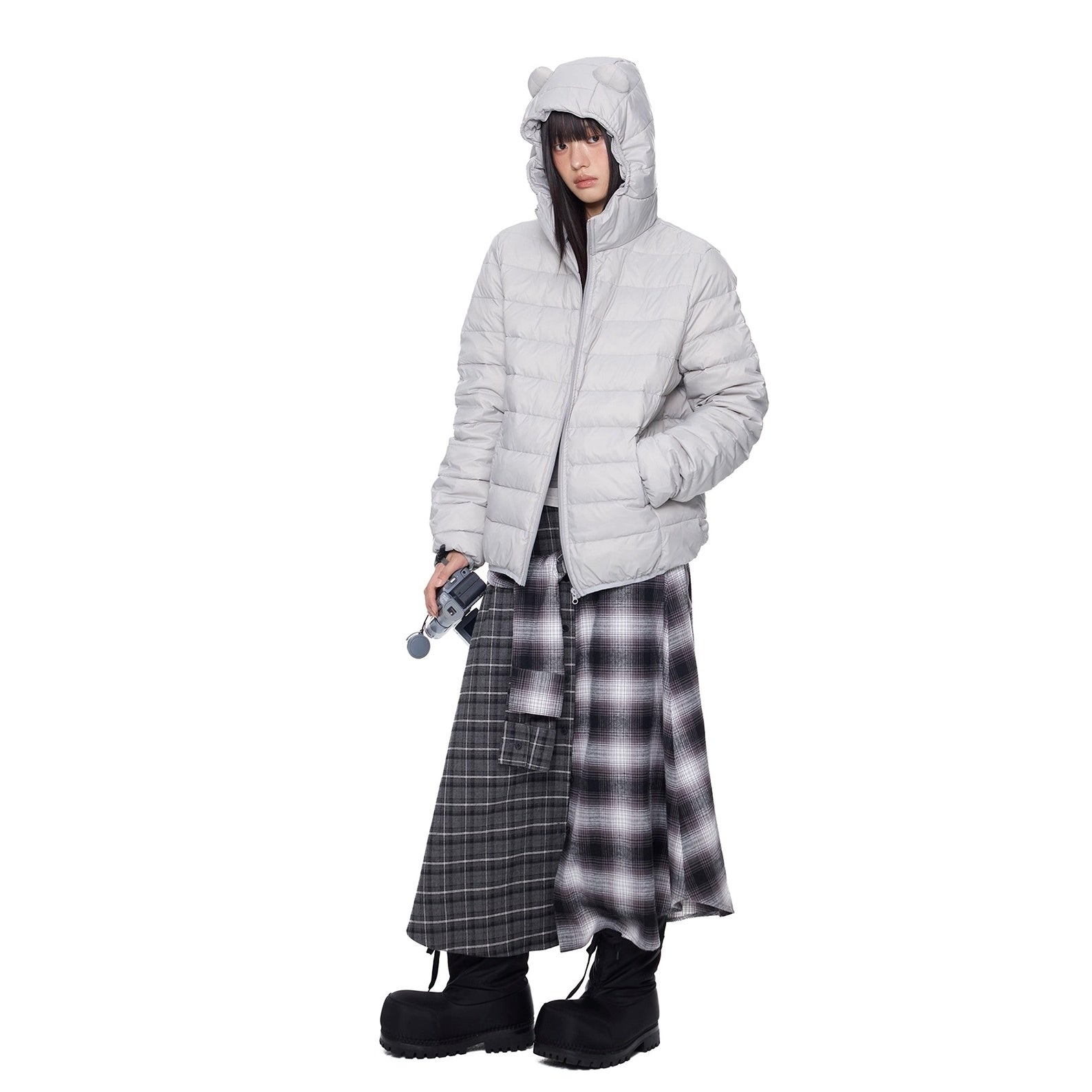 Bear Ears Hooded Down Jacket EZ291