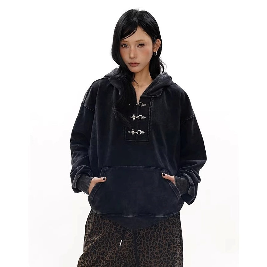 Heavyweight Washed Denim Hoodie MW10328