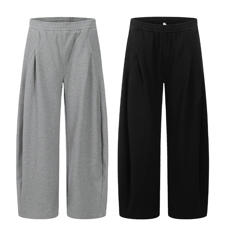 Tuck Design Wide Curve Sweat Pants MW10199